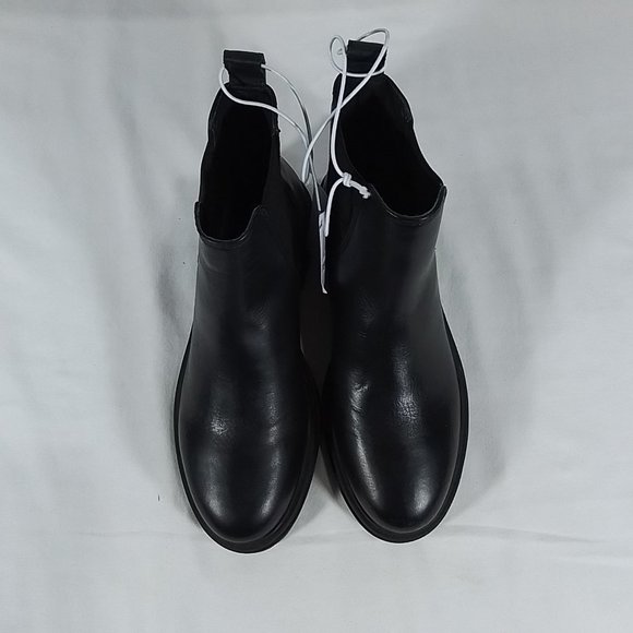 Women's Steve Madden Chelsea Leather Pull-On Boot-Black-Various Sizes-NWT - Picture 6 of 7